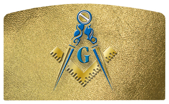 DACRO-370-SH-GD Masonic Lodge Shimmer Gold